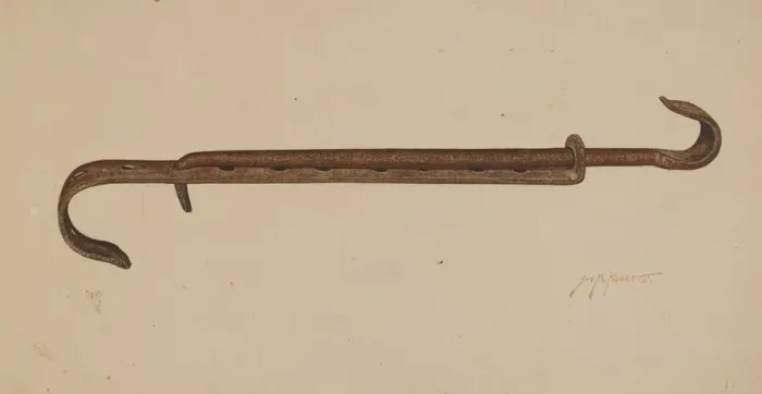 Framed Print : Fireplace Tool, c. 1940. Creator: Sydney Roberts