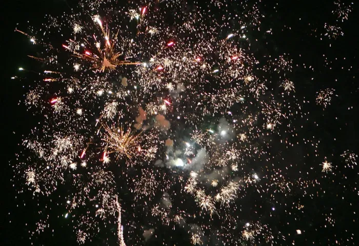 Framed Print : Firework display, 2005 Framed Print : Firework display, 2005