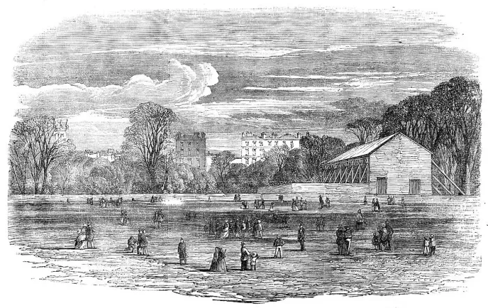 Framed Print : Fireworks Building for the Peace Celebration, in Hyde-Park, 1856. Creator: Unknown Framed Print : Fireworks Building for the Peace Celebration, in Hyde-Park, 1856. Creator: Unknown
