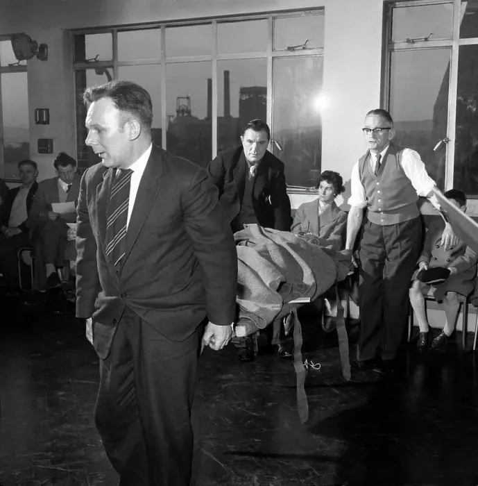 Framed Print : First aid competition, Mexborough, South Yorkshire, 1961. Artist: Michael Walters Framed Print : First aid competition, Mexborough, South Yorkshire, 1961. Artist: Michael Walters