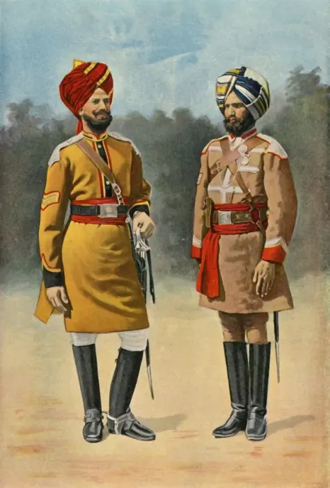 Framed Print : First Bengal Cavalry and Guide Cavalry, 1901. Creator: Gregory & Co Framed Print : First Bengal Cavalry and Guide Cavalry, 1901. Creator: Gregory & Co