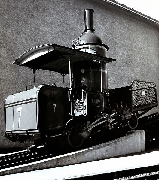 First cable railway, built in 1873 by engineer Riggenbach