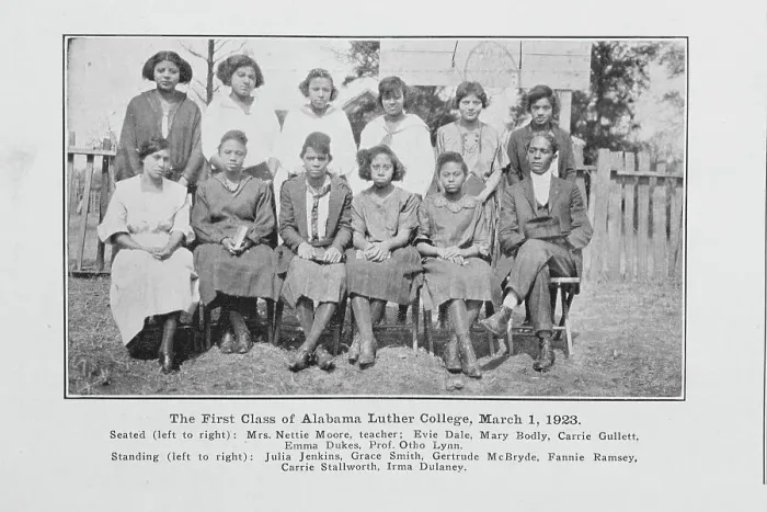 Framed Print : First Class of Alabama Luther College, March 1, 1923, 1927. Creator: Unknown Framed Print : First Class of Alabama Luther College, March 1, 1923, 1927. Creator: Unknown