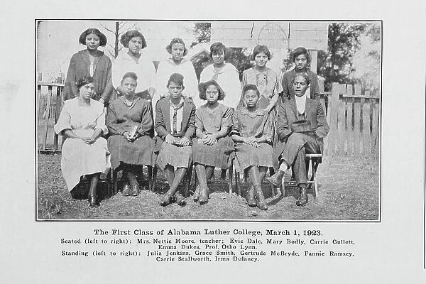 First Class of Alabama Luther College, March 1, 1923, 1927. Creator: Unknown