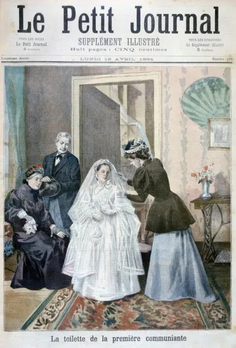 Framed Print : First communicant, 1894. Artist: Oswaldo Tofani Framed Print : First communicant, 1894. Artist: Oswaldo Tofani