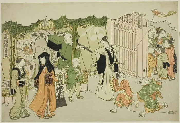 Framed Print : The First Day of Business (Akinai hajime), from the illustrated book Colors of the... c. 1787. Creator: Torii Kiyonaga. The First Day of Business (Akinai hajime), from the illustrated book Colors of the... c. 1787. Creator: Torii Kiyonaga Framed Print : The First Day of Business (Akinai hajime), from the illustrated book Colors of the... c. 1787. Creator: Torii Kiyonaga. The First Day of Business (Akinai hajime), from the illustrated book Colors of the... c. 1787. Creator: Torii Kiyonaga