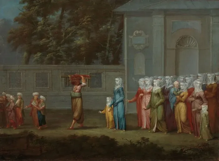 Framed Print : The First Day of School, c.1720-c.1737. Creator: Jean Baptiste Vanmour Framed Print : The First Day of School, c.1720-c.1737. Creator: Jean Baptiste Vanmour