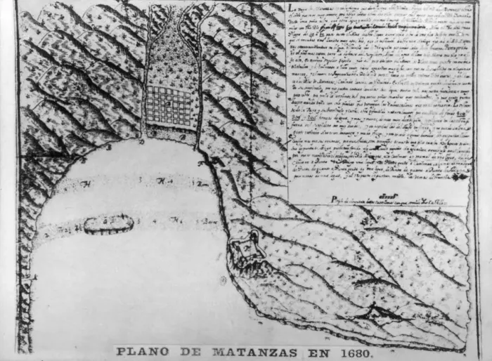 Framed Print : First drawings of Matanzas, (1680), 1920s Framed Print : First drawings of Matanzas, (1680), 1920s
