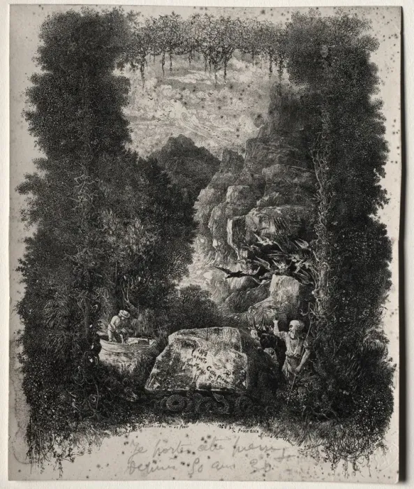Framed Print : First Frontispiece for Fables and Fairy-Tales by Thierry-Faletans, 1868 Framed Print : First Frontispiece for Fables and Fairy-Tales by Thierry-Faletans, 1868