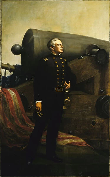 The First Gun at Fort Sumter (Major Robert Anderson), (ca
