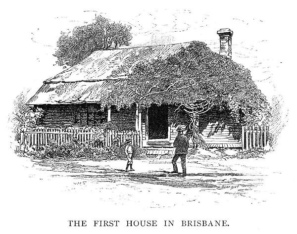 The First House In Brisbane, Australia, 1886. Artist: Georgius