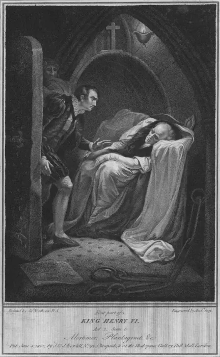 Framed Print : First part of King Henry VI. Act 2 Scene 5. Mortimer;Plantagenet, & c, 1800. Artist: Andrew Gray Framed Print : First part of King Henry VI. Act 2 Scene 5. Mortimer;Plantagenet, & c, 1800. Artist: Andrew Gray