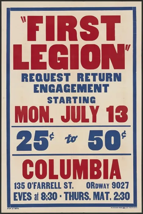 Framed Print : First Legion, [193-]. Creator: Unknown
