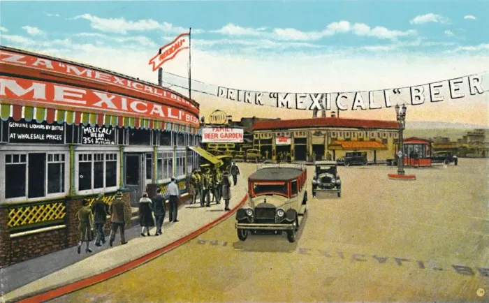 Framed Print : First and Main Streets, c1939 Framed Print : First and Main Streets, c1939