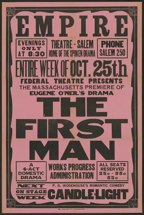 Framed Print : The First Man, Salem, MA, 1937. Creator: Unknown Framed Print : The First Man, Salem, MA, 1937. Creator: Unknown