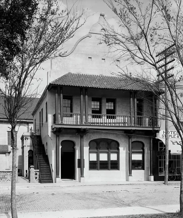 Framed Print : First National Bank, St. Augustine, Fla. between 1900 and 1905. Creator: Unknown Framed Print : First National Bank, St. Augustine, Fla. between 1900 and 1905. Creator: Unknown