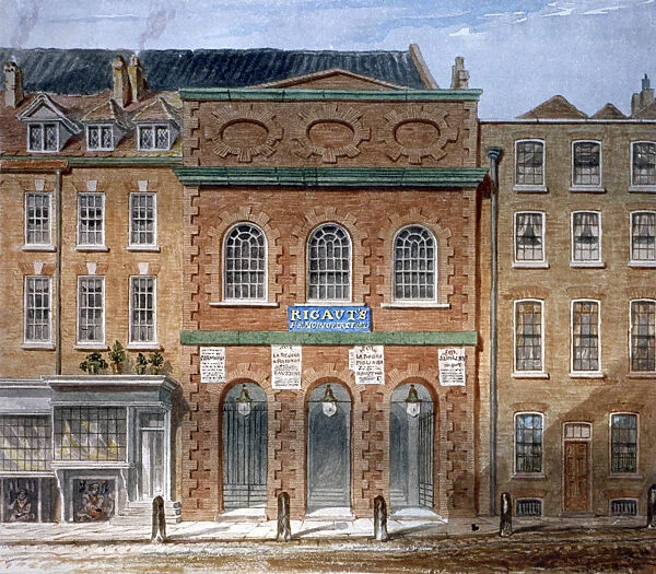 The first Opera House (Kings Theatre), Haymarket, Westminster, London, 1789. Artist