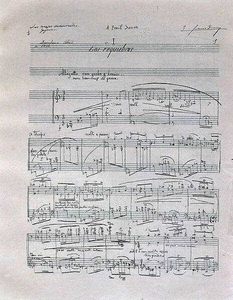 First page of the piano suite Goyescas (The Majos in love), by Enrique Granados