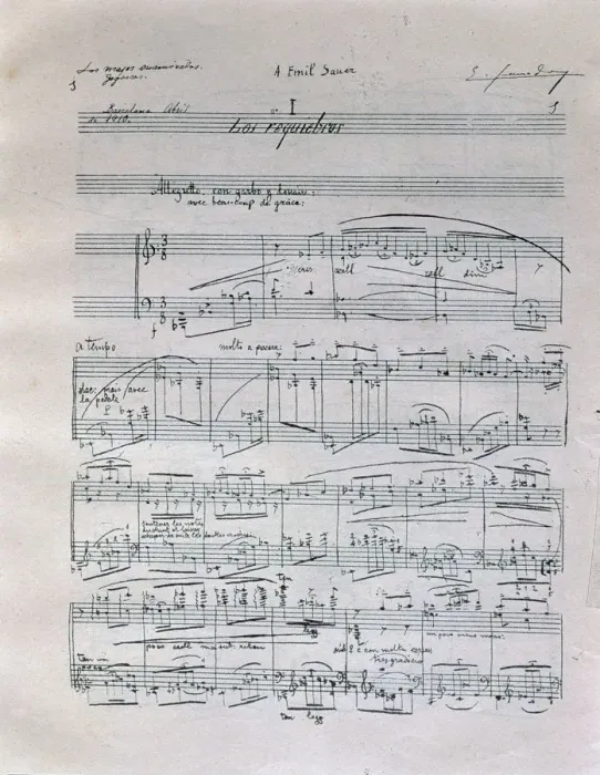Framed Print : First page of the piano suite Goyescas (The Majos in love), by Enrique Granados Framed Print : First page of the piano suite Goyescas (The Majos in love), by Enrique Granados