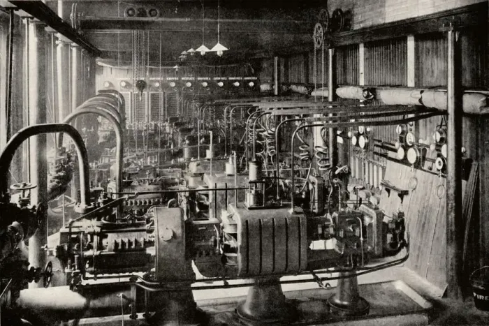 Framed Print : The First Parsons Turbo-Electric Generating Station, c1916 Framed Print : The First Parsons Turbo-Electric Generating Station, c1916