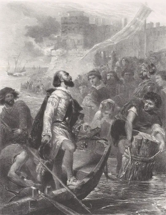 Framed Print : First Part, the Departure, ca. 1830-60. Creator: Celestin Nanteuil Framed Print : First Part, the Departure, ca. 1830-60. Creator: Celestin Nanteuil