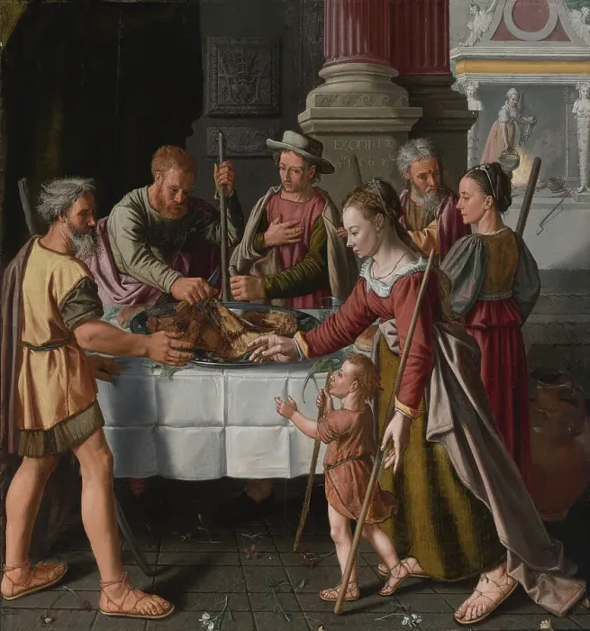 Framed Print : The First Passover Feast Framed Print : The First Passover Feast