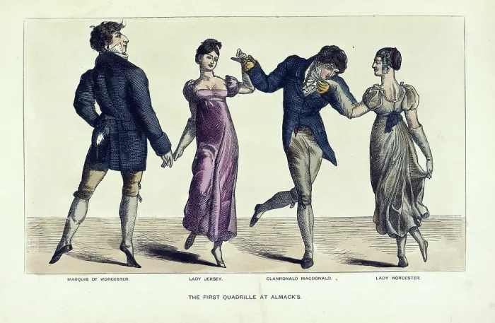 Framed Print : The first quadrille at Almack's, 1892. Creator: Joseph Grego. The first quadrille at Almack's, 1892. Creator: Joseph Grego Framed Print : The first quadrille at Almack's, 1892. Creator: Joseph Grego. The first quadrille at Almack's, 1892. Creator: Joseph Grego