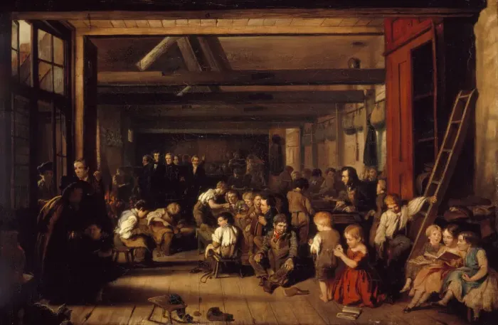 Framed Print : The First Ragged School, Westminster, 1851. Creator: Alexander Blaikley Framed Print : The First Ragged School, Westminster, 1851. Creator: Alexander Blaikley