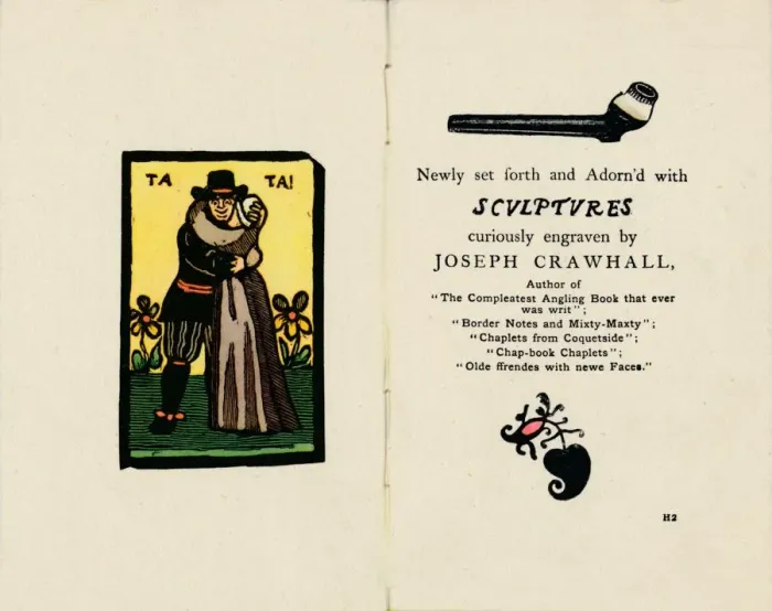 Framed Print : The First Revival of the Chap-Book Style, 1885, (1946). Artist: Joseph Crawhall Framed Print : The First Revival of the Chap-Book Style, 1885, (1946). Artist: Joseph Crawhall