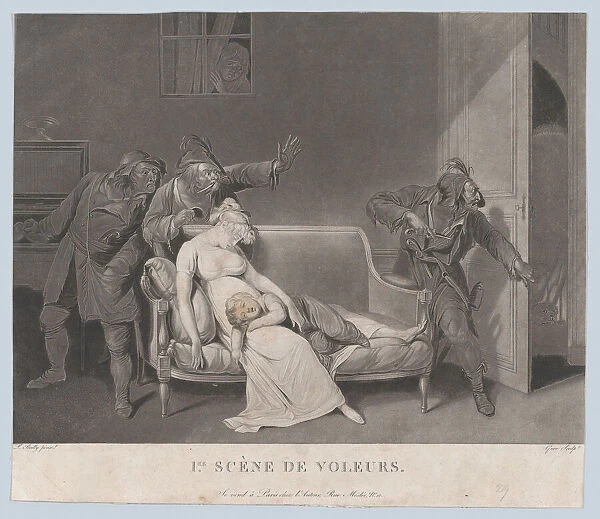 First Scene of Thieves, ca. 1805. Creator: Gror