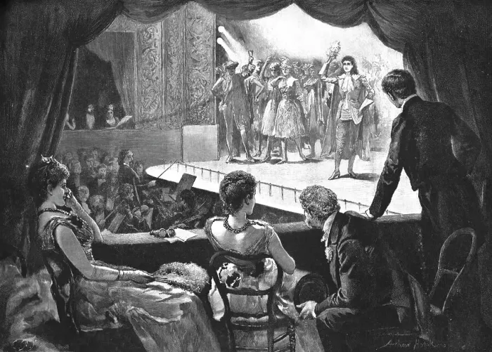 Framed Print : My First Season; A Box at the Theatre, 1890. Creator: Arthur Hopkins Framed Print : My First Season; A Box at the Theatre, 1890. Creator: Arthur Hopkins