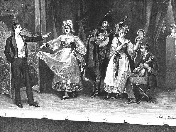 My First Season'; Private Theatre--A Dress Rehearsal, 1890. Creator: Arthur Hopkins