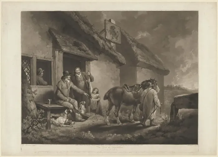 Framed Print : The First of September, Evening, published 1794. Creator: William Ward Framed Print : The First of September, Evening, published 1794. Creator: William Ward