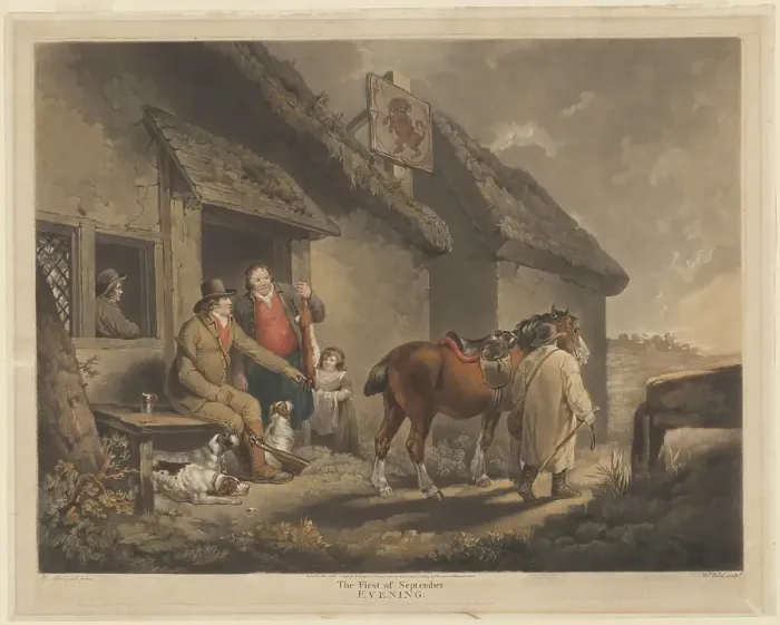 Framed Print : The First of September, Evening, published 1796. Creator: William Ward Framed Print : The First of September, Evening, published 1796. Creator: William Ward