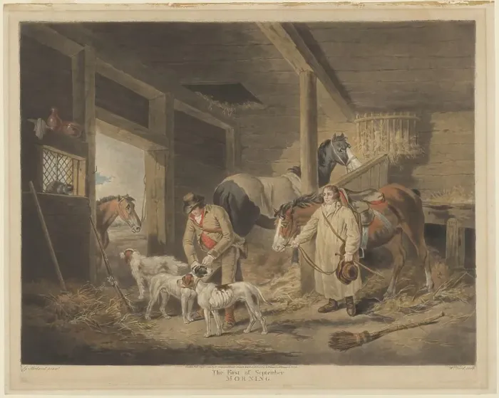 Framed Print : The First of September, Morning, published 1796. Creator: William Ward Framed Print : The First of September, Morning, published 1796. Creator: William Ward