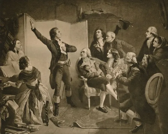 Framed Print : The First Singing of the Marseillaise, 1895. Creator: Isidore Pils Framed Print : The First Singing of the Marseillaise, 1895. Creator: Isidore Pils