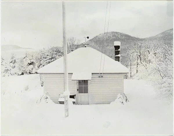 First Snow and the Little House, 1923. Creator: Alfred Stieglitz