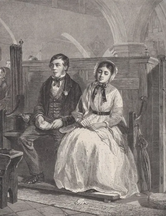 Framed Print : The First Time of Asking, from Illustrated London News, May 8, 1896 Framed Print : The First Time of Asking, from Illustrated London News, May 8, 1896