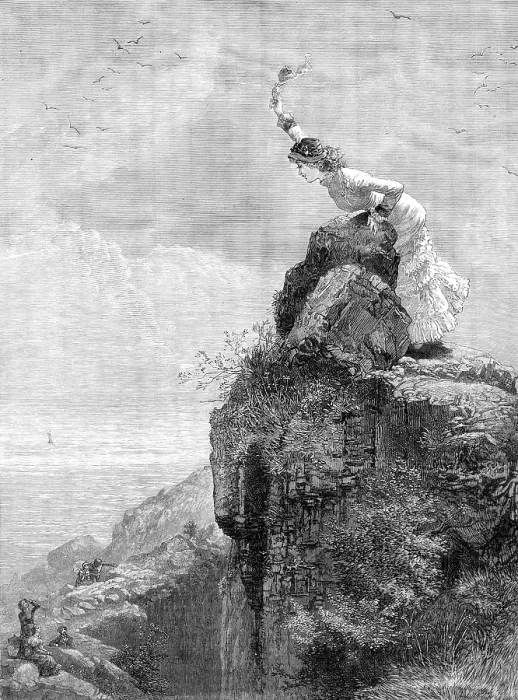 Framed Print : First at the Top, 1881. Creator: Unknown Framed Print : First at the Top, 1881. Creator: Unknown
