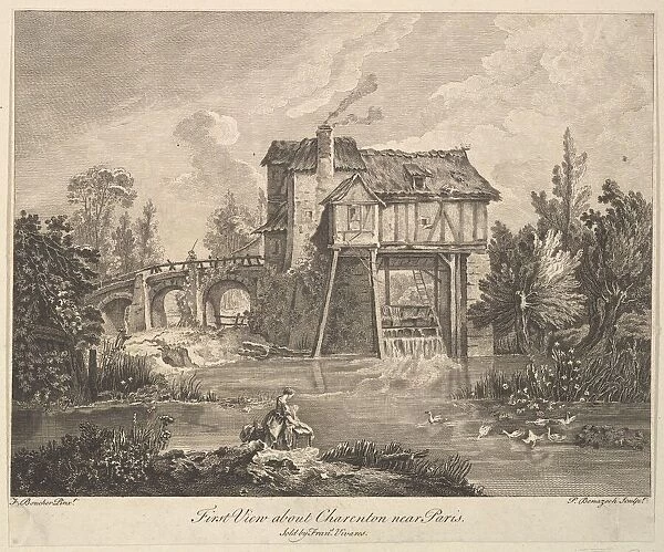 First View of Clarenton near Paris, mid to late 18th century