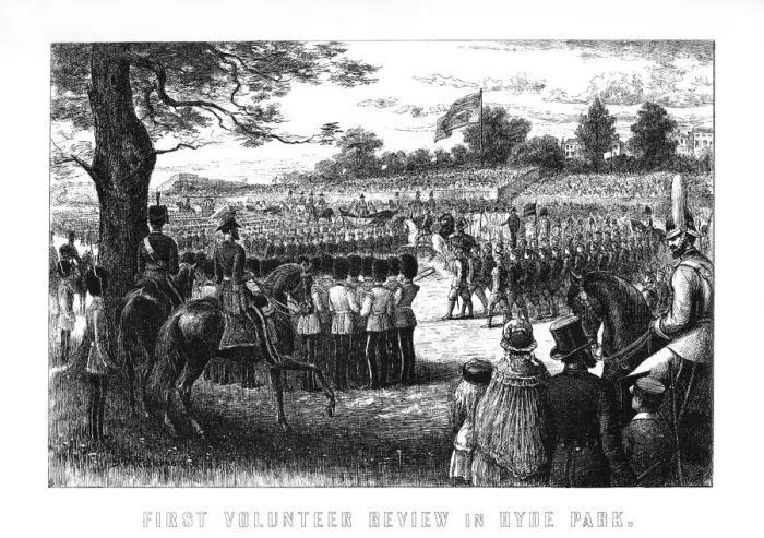 Framed Print : First volunteer review in Hyde Park, London, 1899 Framed Print : First volunteer review in Hyde Park, London, 1899