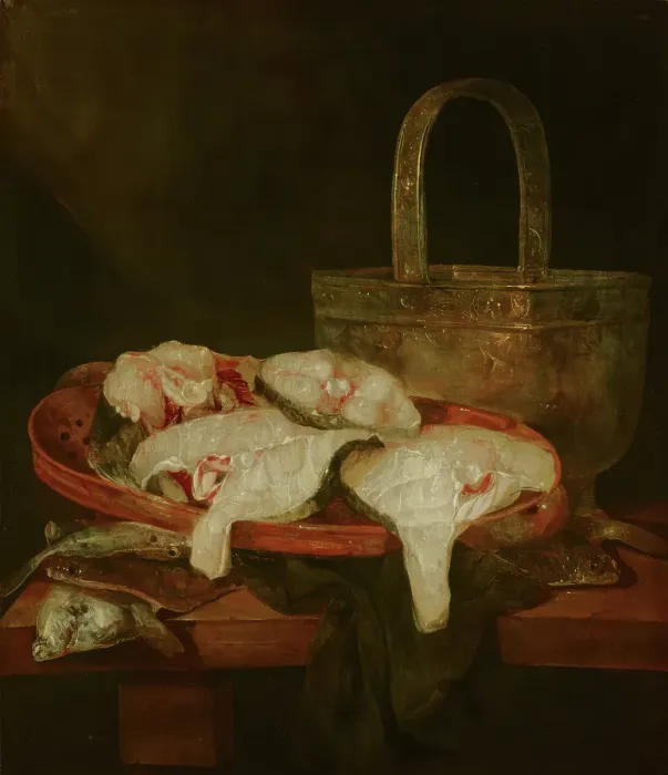 Framed Print : Fish Still Life, c1640-1690 Creator: Abraham van Beyeren Framed Print : Fish Still Life, c1640-1690 Creator: Abraham van Beyeren