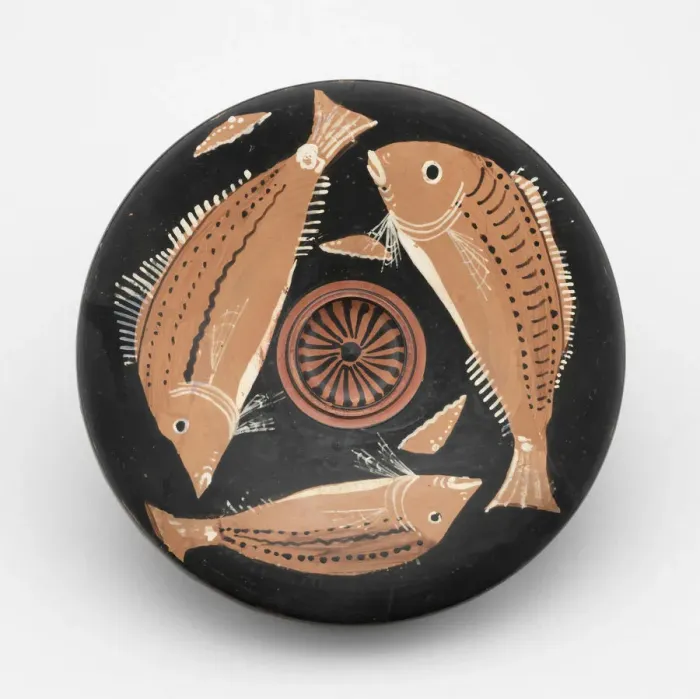 Framed Print : Fish Plate, 340-320 BCE. Creator: Perrone-Phrixos Group Framed Print : Fish Plate, 340-320 BCE. Creator: Perrone-Phrixos Group