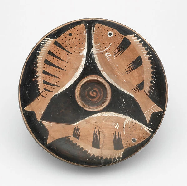 Fish Plate, 350-325 BCE. Creator: Heligoland Painter