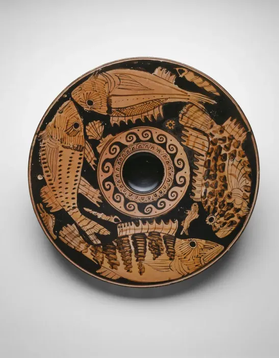Framed Print : Fish Plate, 400-370 BCE. Creator: Unknown