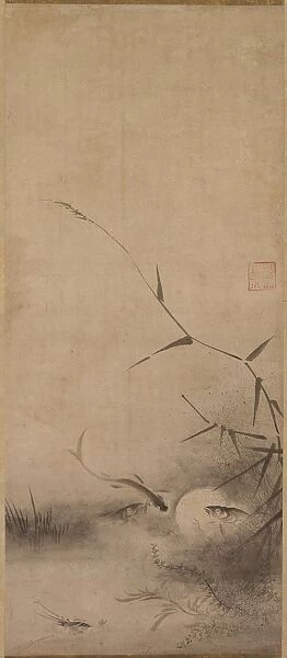 Fish and Seaweed, 16th century. Creator: Rinkyo (Japanese)