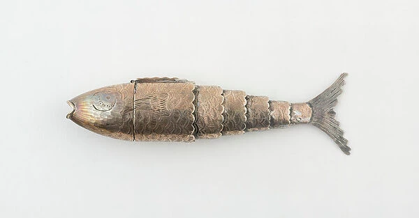 Fish-Shaped Vinaigrette, Birmingham, 1817  /  18. Creator: Joseph Willmore
