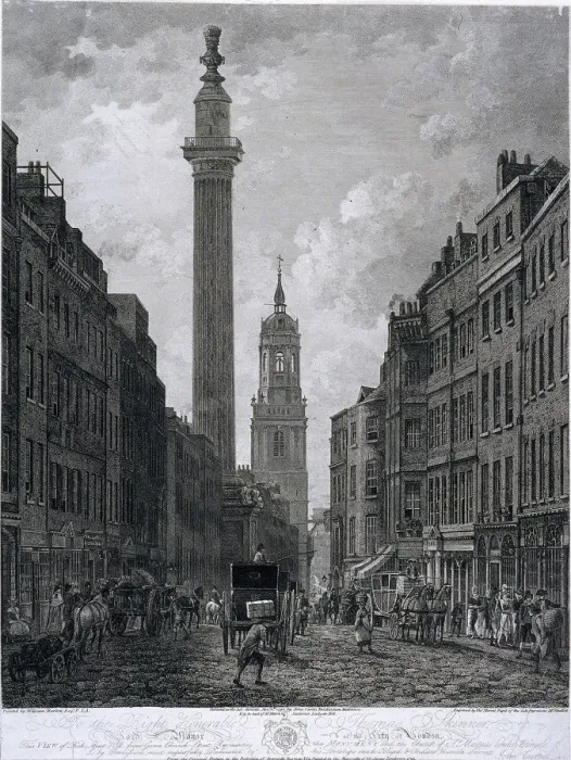 Framed Print : Fish Street Hill, London, 1795. Artist: Thomas Morris Framed Print : Fish Street Hill, London, 1795. Artist: Thomas Morris