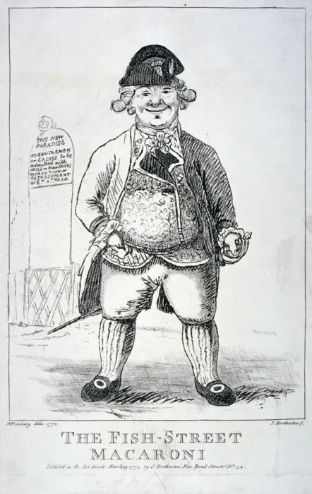 Framed Print : The Fish-Street macaroni, 1772. Artist: James Bretherton Framed Print : The Fish-Street macaroni, 1772. Artist: James Bretherton