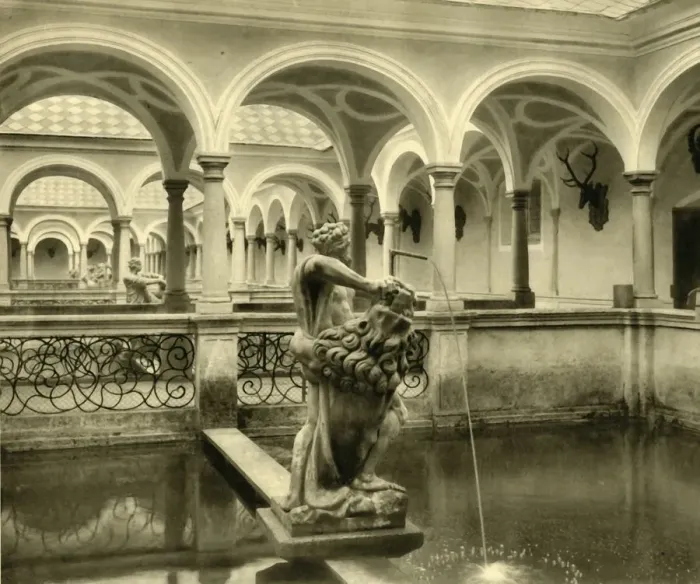 Framed Print : Fish tank sculptures, Kremsmünster Abbey, Upper Austria, c1935. Creator: Unknown